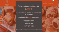Desktop Screenshot of bethesdabagels.com